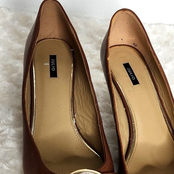Julio Leather Pump Heel shoe. - Picture 3 of 12